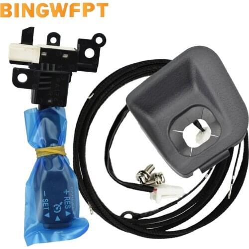 1 Set Cruise Control Switch + Steering Wheel Cover + Wire Screws For Toyota REIZ 2005-2010 84632-34011 45186-0P020-C0