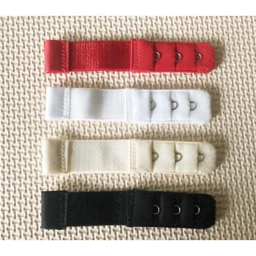 1PC/Lot 1 Rows 3 Hooks Bra Extender Nylon Clasp Extension Elastic On Strap Bra Extenders Adjustable Intimates Accessories