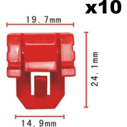 10x For Honda external moulding fixed buckle / Nylon Retainer Clip