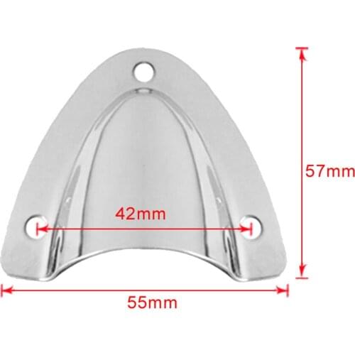 12pcs Stainless Steel Large Clamshell Vent / Wire Cable Cover For Boats