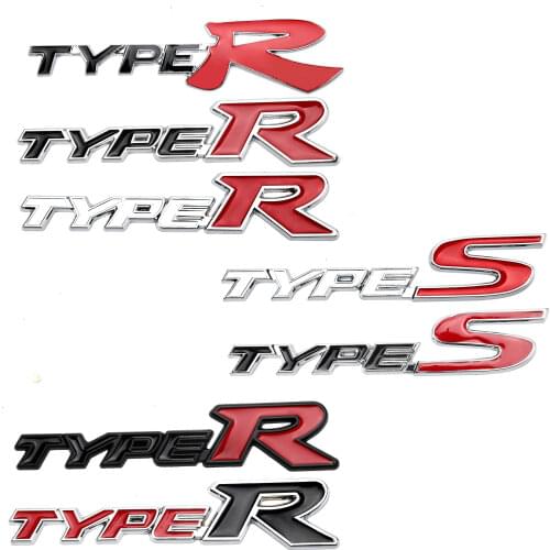 3D Metal TYPES Car Styling TYPE S Car Front Grille Emblem Badge For Honda City CRV HRV Accord FIT Odyssey Stream Crider CIVIC