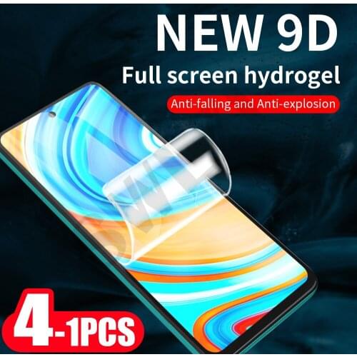 4-1Pcs soft full cove for redmi note 8 8T 7 7s 6 pro phone screen protector 6A 7A 8A Not Glass protective hydrogel film