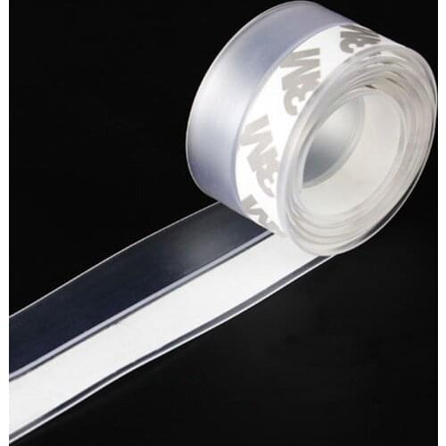 6 Color Length Window Door Bottom Self Adhesive Silicone Rubber Seal Weathering Strip Door Sealing Bar Window Sealing Tape