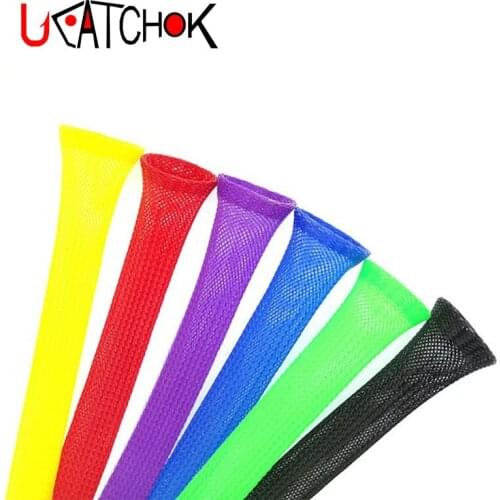 6pcs/pack Diameter 4.8CM Fishing Rod Nylon Cover 1.6M/1.7M/1.8M/1.9M/2.0M Sleeve Socking Rod guides protector fish accessories