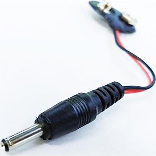 NCHTEK 9 Volt 9V Battery Adapter For CCTV Systems 9V BATTERY SNAP ON TERMINAL+DC 3.5x1.35MM Male PLUG/Free Shipping/100PCS
