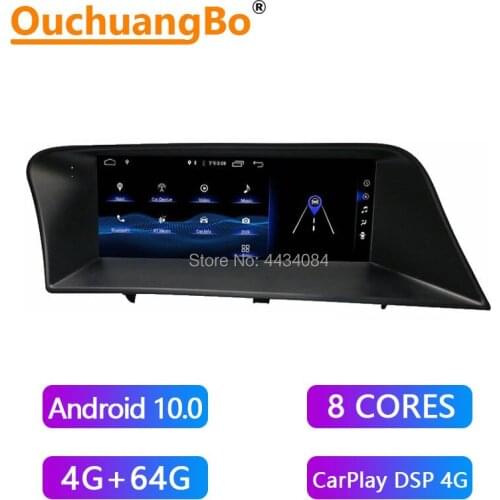 Ouchuangbo 4G Android 10 Car GPS Radio Multimedia for Lexus RX RX200 RX350 RX450 2009-2014 Support 8 Core 4GB 64GB CarPlay DSP