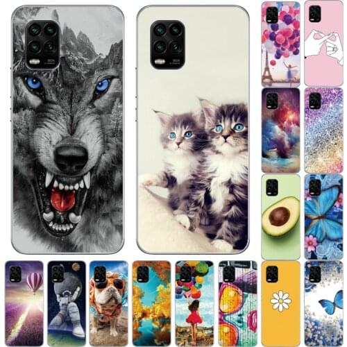 Case for Xiaomi Mi 10 Lite 6.57" Soft Silicon Tpu Cover For Xiaomi Mi 10Lite 5G Mi10Lite Phone Back cases Shell Bumper Funda