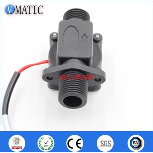 Free Shipping G1/2 220vdc Control Sensor VC678 Flush Valve Vertically Mounted 2 Wires Pp Material Electronic Water Flow Switch