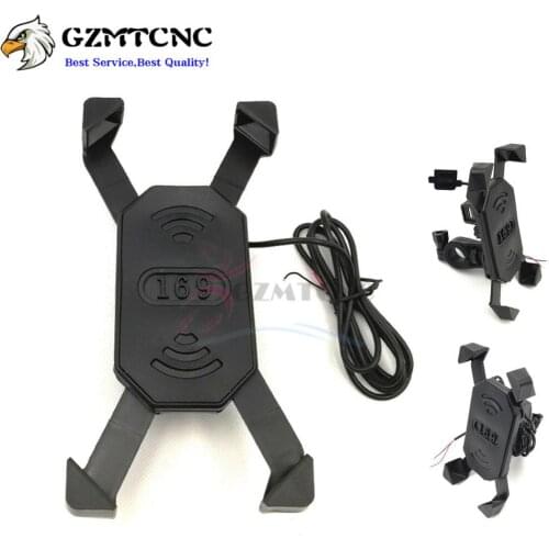 Mobile Phone/iPhone Holder Bracket w/ USB Charge Port for Honda CB500X CB500F NC700S NC700X NC750S NC700X 20MM-30MM Handlebars