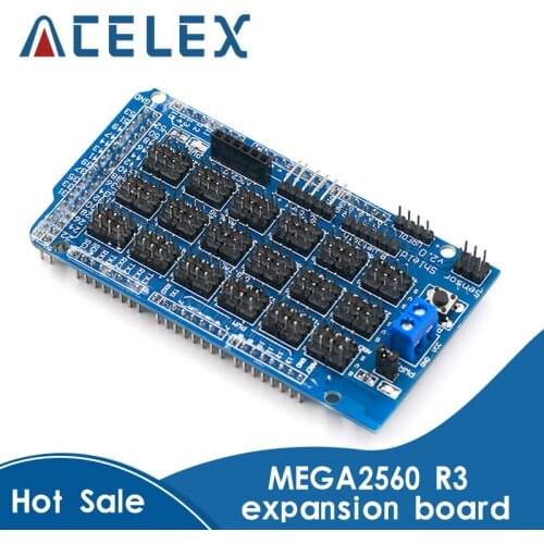 For Arduino MEGA Sensor Shield V1.0 V2.0 Dedicated Expansion Development Board MEGA 2560 Sup IIC Bluetooth SD Robot Parts DIY