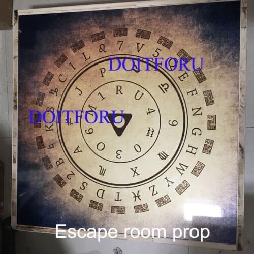 Room escape Magic Panel Prop get a hidden password via moving slider for chamber room props