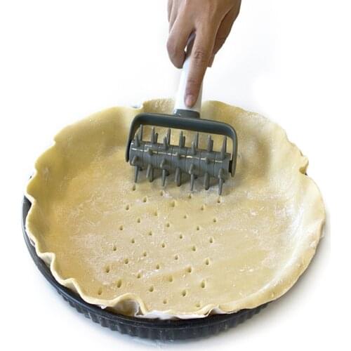 ABS With Spikes Pizza Needle Roller Cake Bread Pin Wheel Easy Clean DIY Grid Cutter Baking Tool Hole Punch Handheld Home Kitchen