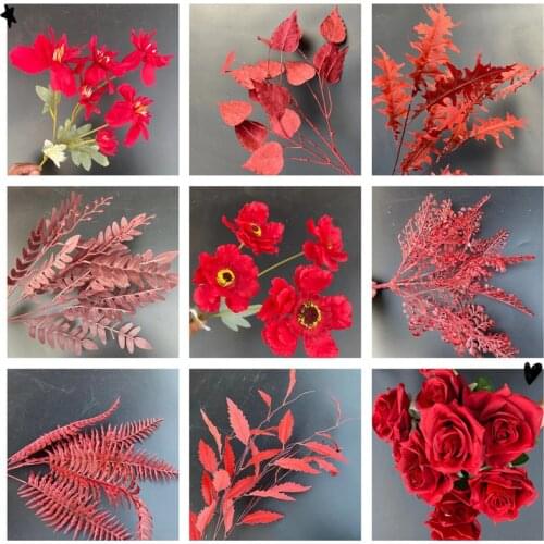 1pc Artificial Silk Flower Bride Bouquet Flower for Bride Wedding Home Birthday Party Holiday Garden Decorative DIY Fake Flowers