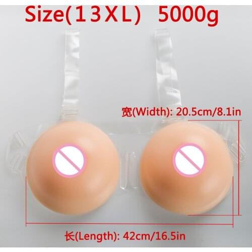 Transvestite crossdresser Crossdresser CD TV Boobs Enhancer J CUP(5000g) Silicone Breast Forms Fake False Boobs mastectomy