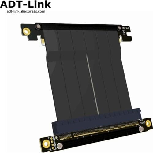 PCIe x16 to x16 adapter Cable graphics video cards extension 90 Degree Angled design for ITX motherboard chassis mini pc-case