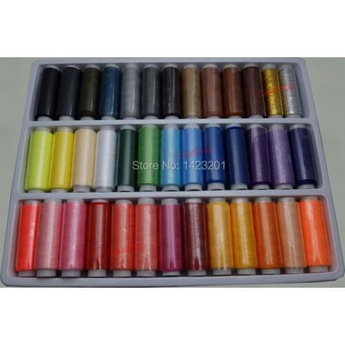 39 Color x 200 Yard/Reel Spools Polyester Sewing Thread For Hand & Machine Mixed Strong And Durable