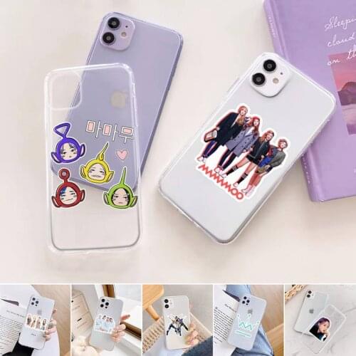 Korean Wave Mamamoo Kpop Phone Case For iphone 12 11 mini x xs xr pro max 8 7 6s 6 5 5s 5c se plus Transparent soft