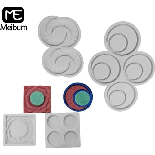 Meibum Eid Mubarak Fondant Silicone Molds Ramadan Surgacraft Cake Mold Clay Polymer Decorating Accessories Pastry Baking Tools