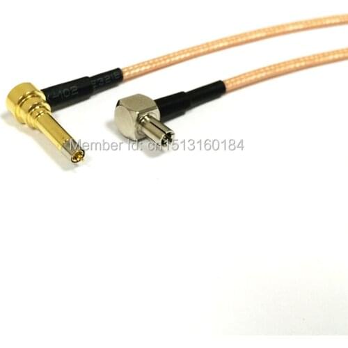 New MS156 Right Angle To TS9 Right Angle Connector RG316 Coaxial Cable Adapter 15CM 6inch Extension Cable Pigtail