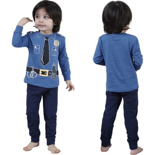 Kids Boys Girls Pajamas Set Children Christmas Elf Sleepwear Toddler New Year Festival Homewear Child Dinosaur Cotton Pjs