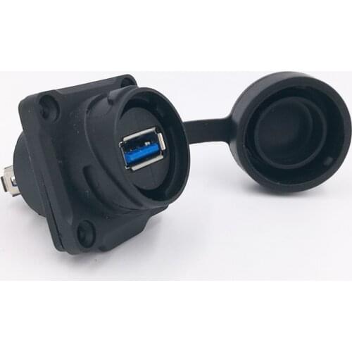 USB 3.0 waterproof USB socket data IP67 female panel mount socekt water proof H24
