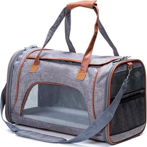 Breathable foldable shoulder bag dog carrier cat backpack outgoing portable pet bag