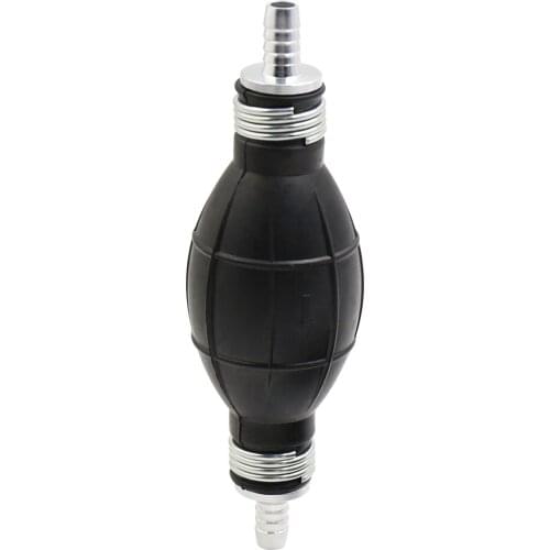 X Autohaux 8mm 5/16" Fuel Line Pump Hand Primer Bulb for Car Marine Boat Petrol Diesel Black Rubber
