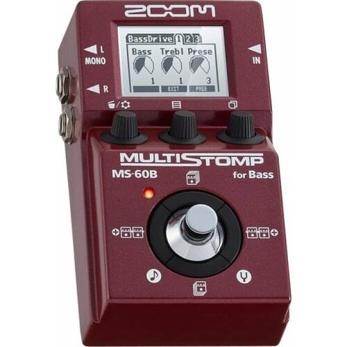 Zoom ms-60b integrated stomp bass guitar single piece effector, multi effect pedal, suitable for guitar and bass guitar brand ne