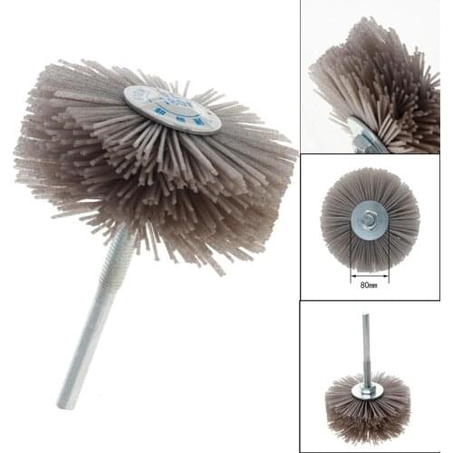 Utoolmart 1/3/5pcs Ribbon Type Fiber Wire Grinding Heads OD 100mm Diameter 180/600 Mesh Carbon Steel Galvanized Grinding Head