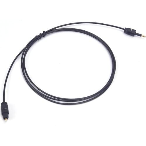 1pc For Toslink to Mini Plug 1M Toslink Audio Cable Digital Optical SPDIF Audio Cable Wire3.5mm Audio Connector Cable