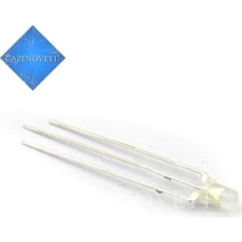 100pcs/lot LED 3mm Round Diffused Red & Green two Color Common cathode LED Diode Light Emitting Diode In Stock