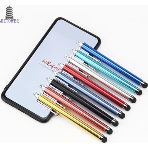 1000pcs/lot New Universal Aluminum Touch Pen Screen Stylus Long For iPhone Samsung Huawei etc Tablet Laptps Other Mobile Phones
