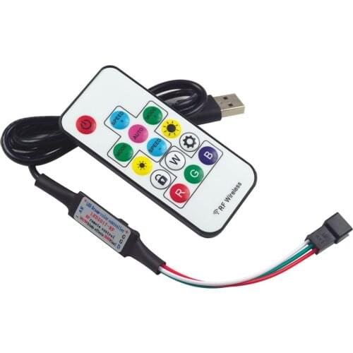 14 Keys DC5V 358 Kinds of Changes Effects USB RF Remote Controller For WS2812B led Strip
