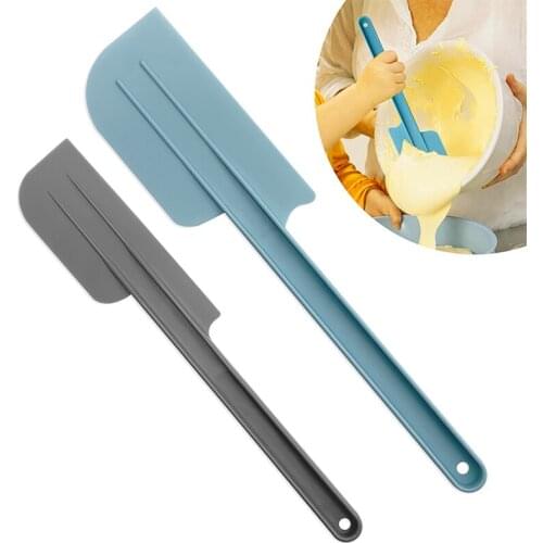 2PCS Plastic Spatula Long Handle Spatula Universal Cake Spatula Cream Spatula Ice Cream Scoop Spatula DIY Cake Tool