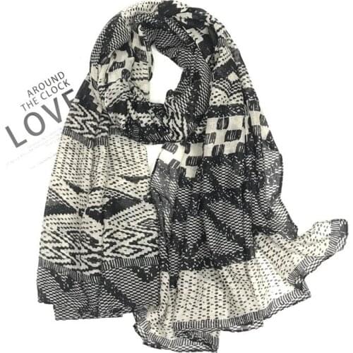 2021 Fashion Newest Geometry Printed Scarf Shawls Wraps Hijabs 10pcs/lot