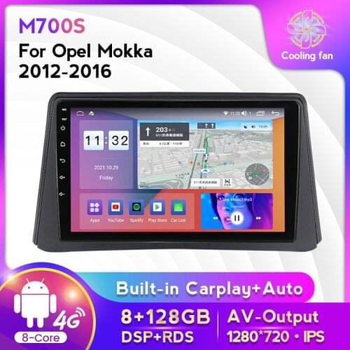 Built-in Carplay Android Auto Radio Stereo Car Multimedia GPS Navigation For Opel Mokka 2012 2013 2014 2015 2016 2din