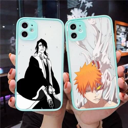 Anime Japan Bleach Kurosaki Ichigo Phone Case matte transparent For iphone 7 8 11 12 plus mini x xs xr pro max cover