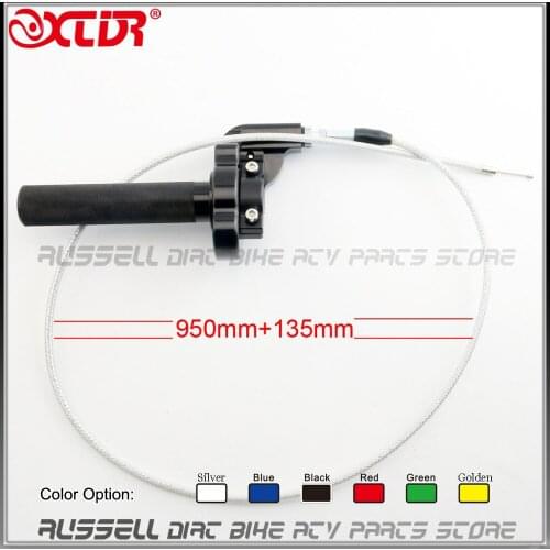 CNC Throttle Grip Twister Cable For CRF50 CRF70 KLX110 CRF150F/R CRF250 CRF450 KLX450R KX250 KTM SX SXS EXC EGS Dirt Pit Bike