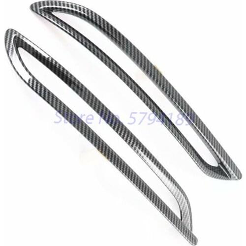 For Volkswagen VW Golf 8 MK8 280TSI Pro 2021 2022 Rear Tail Fog Light Lamp Decoration Cover Carbon Fiber Car Accessories