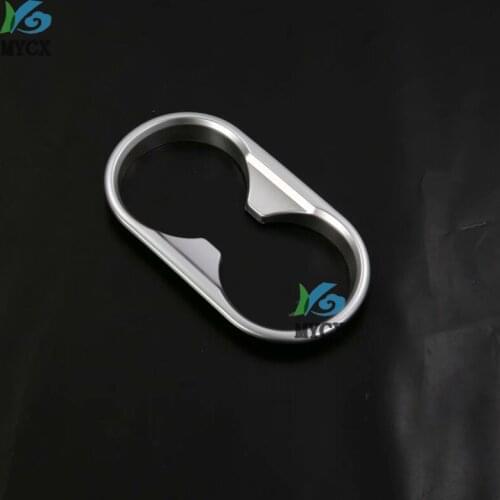 For Mazda CX-8 CX8 CX 8 2018 2019 Chrome Car Front Water Cupholder Frame COVER TRIM