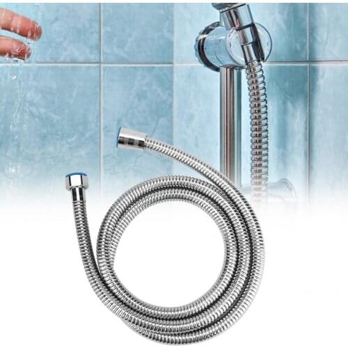 G1/2" 1.5m Stainless Steel Flexible Bathing Shower Hose Replacement for Bathroom Home Use Bathroom Shower Hose
