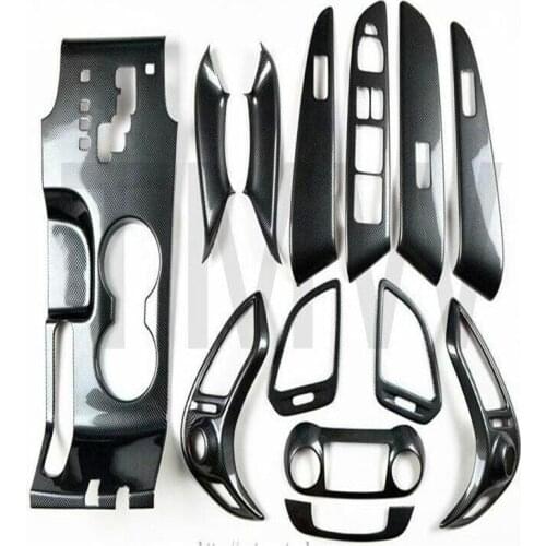 HIPS Plastic Cement Car Interior Trimming; IX35 Carbon FiberAutomotive interior paste For 10-13 Hyundai IX35 13pcs/set