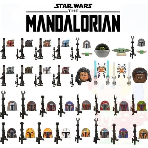 Disney Star Wars Building Blocks Mandalorians Baby Yoda Trooper Luke Skywalker Obi-wan Brick Figure Kid Toys