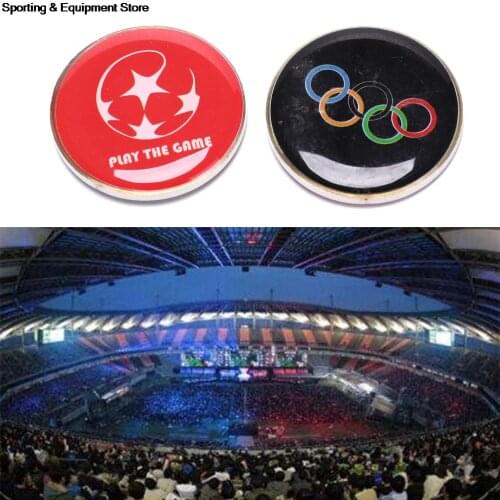 HOT 1PC Soccer Football Champion Pick Edge Finder Coin Toss Referee Side Coin Judge Flipping Professional Soccer Match Supplies