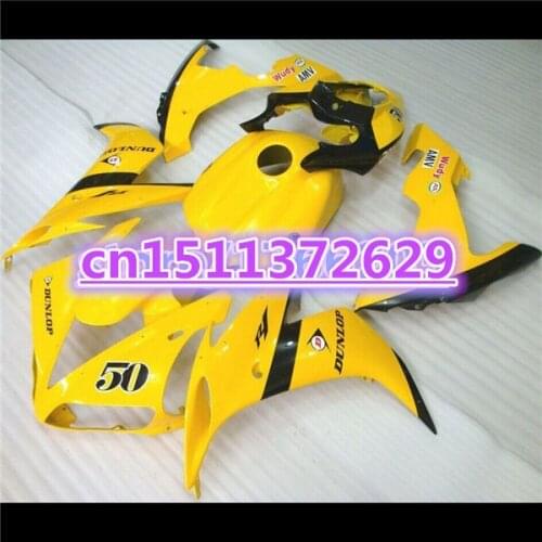 Injection mold Fairing kit for YZF R1 04 05 06 YZF-R1 04-06 YZF1000 yellow black YZF R1 2004 2005 2006 fairing parts-D D