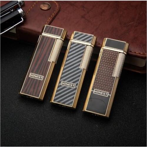 Metal Gas Lighter BC-Jinlun Inflatable Pipe Lighter Cigarette Accessories Side Grinding Wheel Ignition Original Honest Box