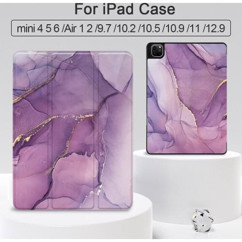 MTT 2021 Case For iPad Pro 12.9 inch Funda With Pencil Holder Leather Smart Cover Air 4 9.7 10.5 10.9 11 10.2 7th 8th Gen Coque