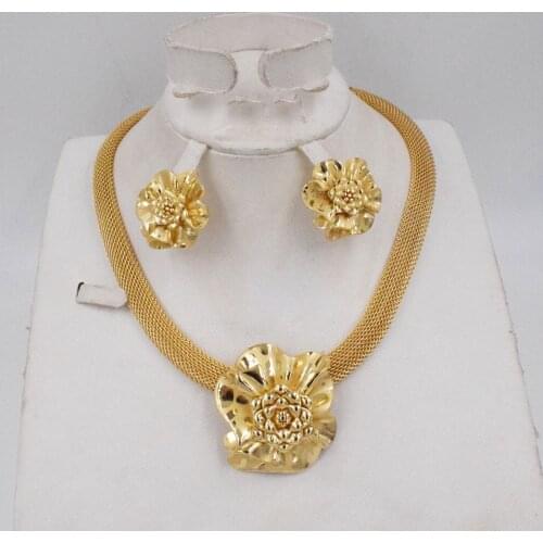 New High Quality Fashion Dubai Jewelry Set Nigerian Wedding African Jewelry