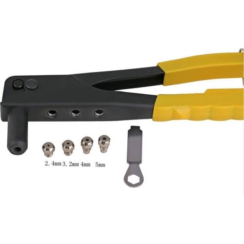 Repairing Anti-slip Handle Rivet Gun Manual Riveting Drill Tool Guide Nozzles for Hand Assembly Sheet Metal Accessories New