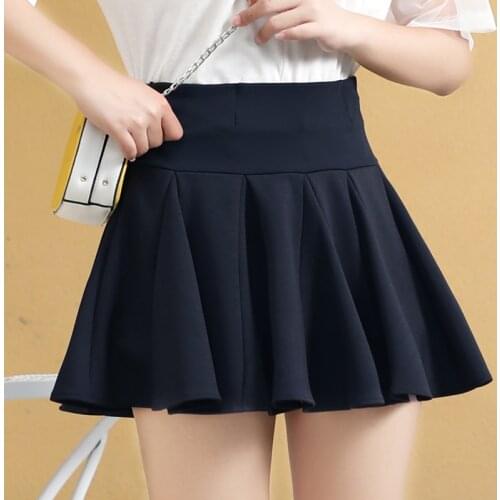 New Pleated Mini Skirt Harajuku Skirt College Style Short Skirt Kawaii Korean Skirt Japanese High Waist Elastic Skirt Y2k Skirt
